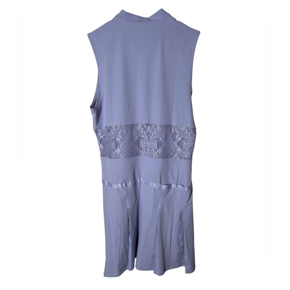 {EUC} Women's NIKE Sleeveless Lavender Zip-Front A-Line Dress M fits L - Picture 10 of 14